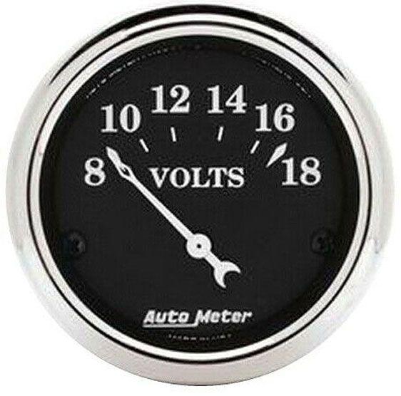 Autometer Old Tyme Black Series Voltmeter (AU1791) AU1791