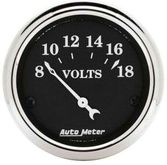 Autometer Old Tyme Black Series Voltmeter (AU1791)