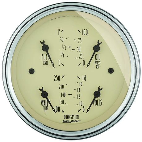 AutoMeter Antique Beige Quad Gauge (AU1812) AU1812