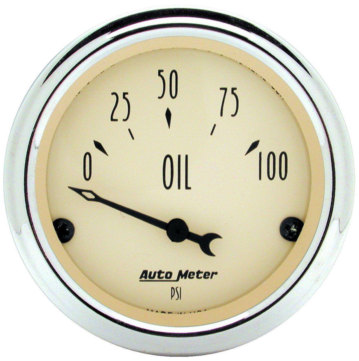 AutoMeter Antique Beige Series Oil Pressure Gauge (AU1827) AU1827