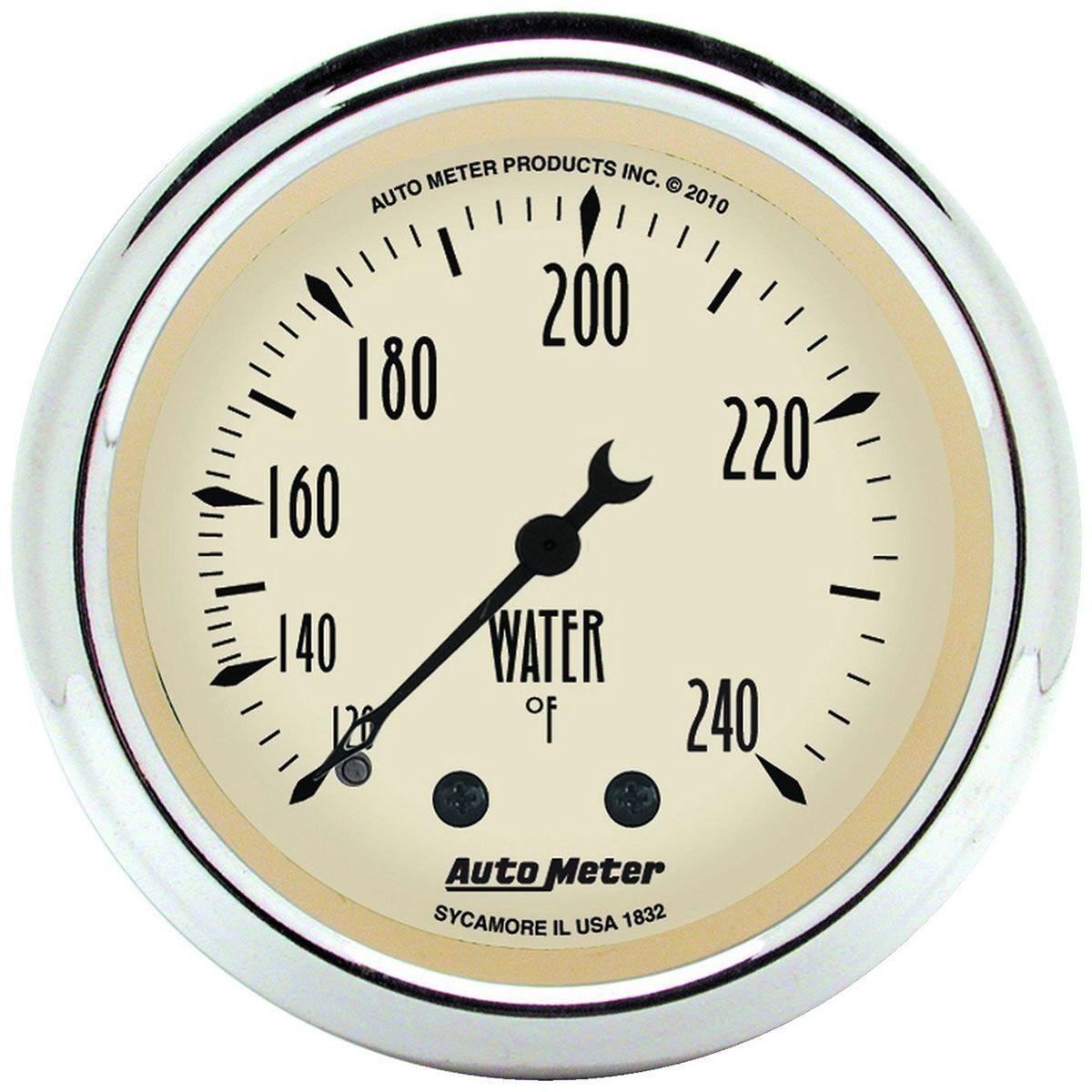 AutoMeter Antique Beige Series Water Temprature Gauge (AU1832) AU1832