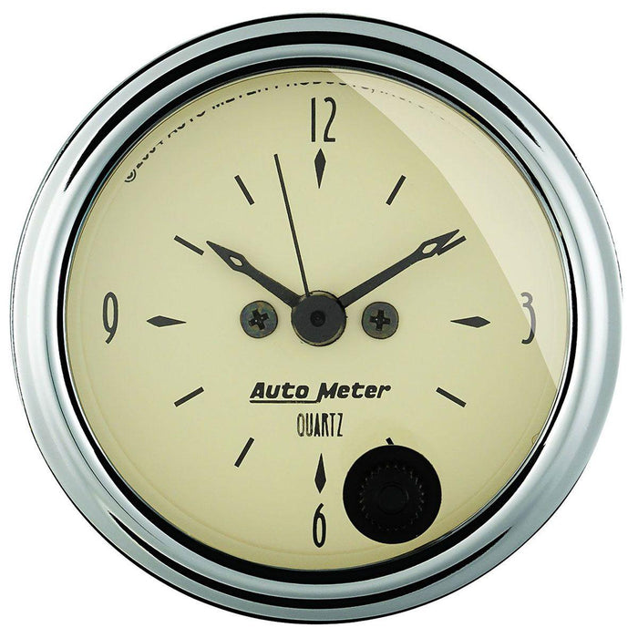 Autometer Antique Beige Series Clock (AU1885)