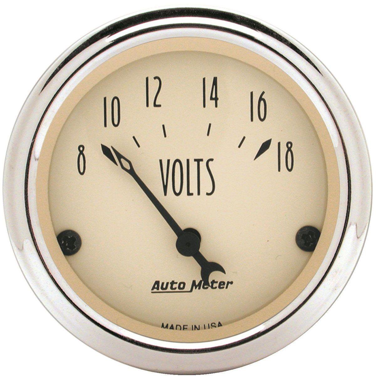 Autometer Antique Beige Series Voltmeter (AU1891) AU1891