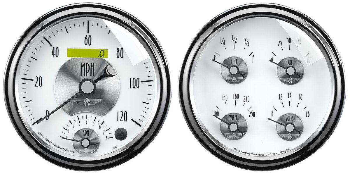 AutoMeter Prestige Series - Pearl Quad Gauge/Speedometer Kit (AU2008) AU2008