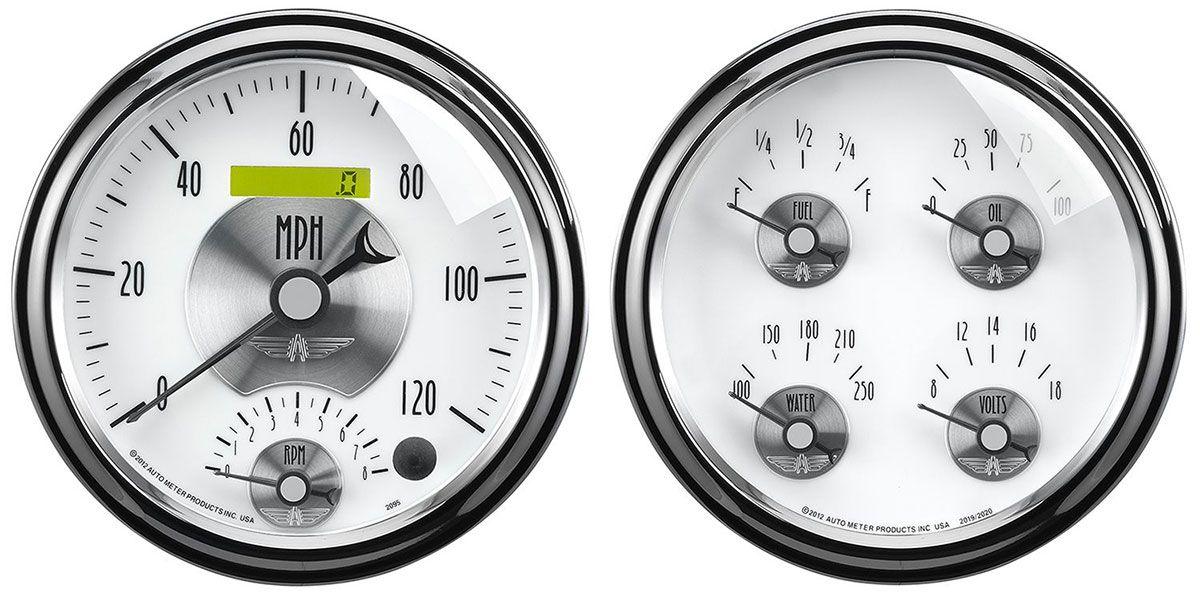 Autometer Prestige Series - Pearl Quad Gauge/Speedometer Kit (AU2008)