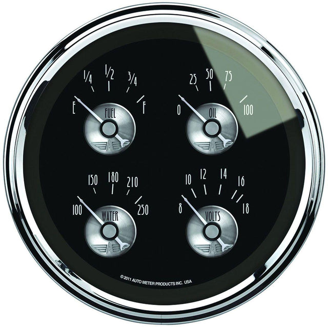 AutoMeter Prestige Series - Black Diamond Quad Gauge (AU2011) AU2011