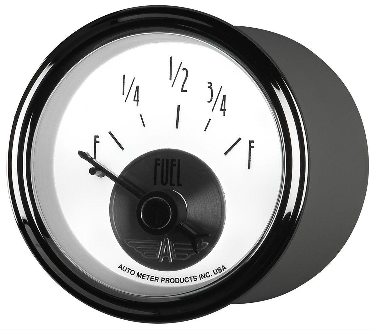 AutoMeter Prestige Series - Pearl Fuel Level Gauge (AU2015)