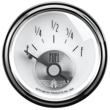 AutoMeter Prestige Series - Pearl Fuel Level Gauge (AU2018) AU2018