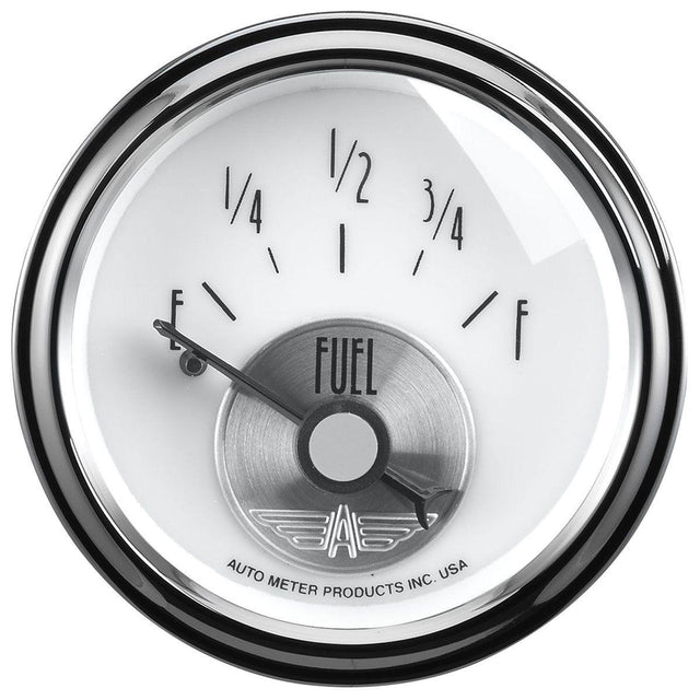 AutoMeter Prestige Series - Pearl Fuel Level Gauge (AU2018) AU2018