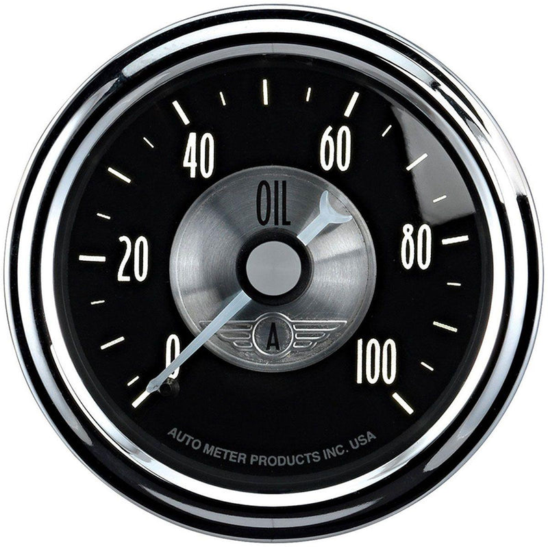 Autometer Prestige Series - Black Diamond Oil Pressure Gauge (AU2022) AU2022