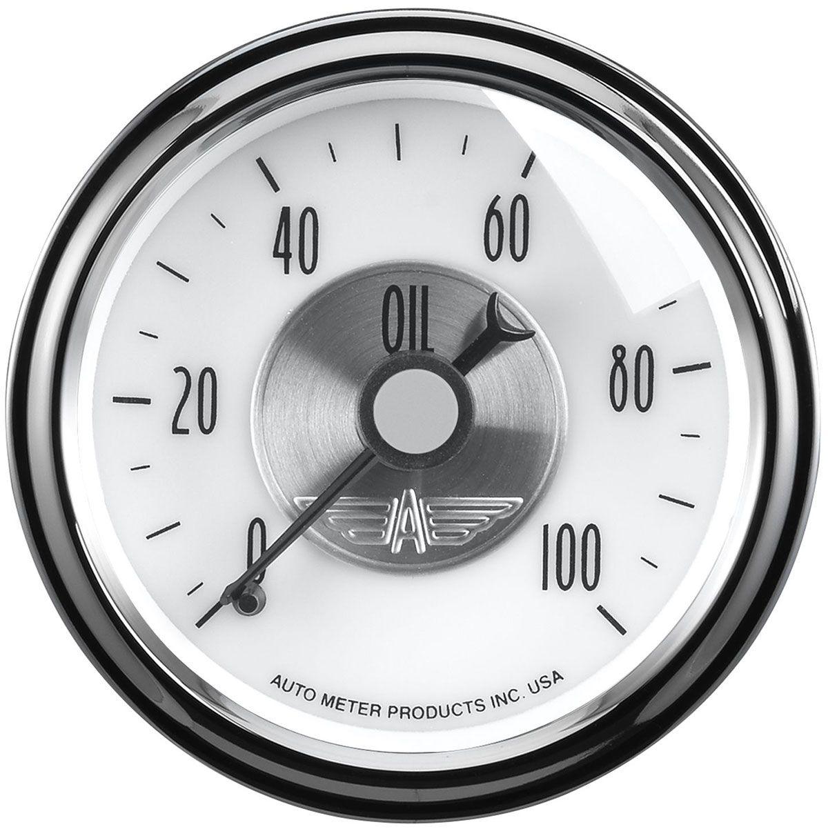 AutoMeter Prestige Series - Pearl Oil Pressure Gauge (AU2023) AU2023