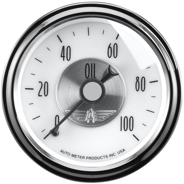 AutoMeter Prestige Series - Pearl Oil Pressure Gauge (AU2023) AU2023
