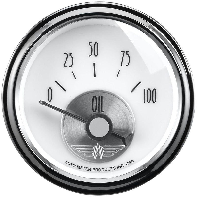 Autometer Prestige Series - Pearl Oil Pressure Gauge (AU2026) AU2026