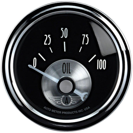 Autometer Prestige Series - Black Diamond Oil Pressure Gauge (AU2028) AU2028