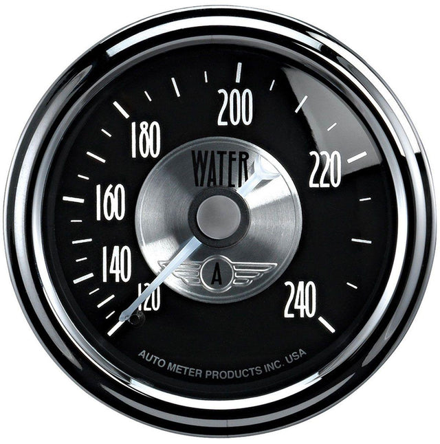 AutoMeter Prestige Series - Black Diamond Water Temperature Gauge (AU2033) AU2033