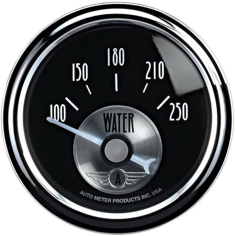 Autometer Prestige Series - Black Diamond Water Temperature Gauge (AU2038) AU2038