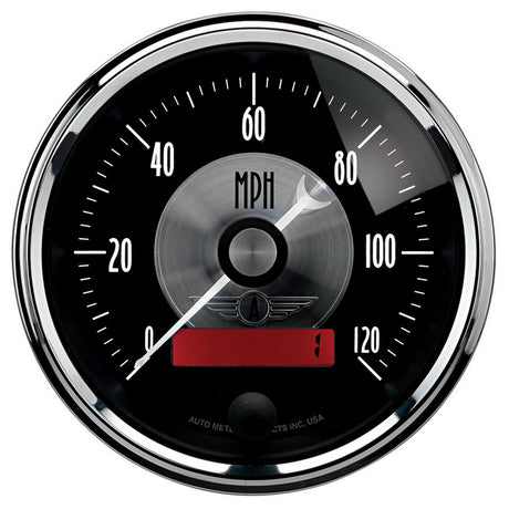Autometer Black Diamond Series 3-3/8" 120 mph Electronic Speedometer (AU2086)
