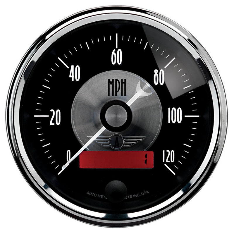 Autometer Black Diamond Series 3-3/8" 120 mph Electronic Speedometer (AU2086)