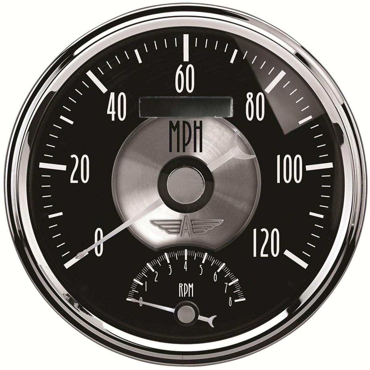 AutoMeter Prestiege Series - Black Diamond Speedo & Tacho Combo (AU2091) AU2091