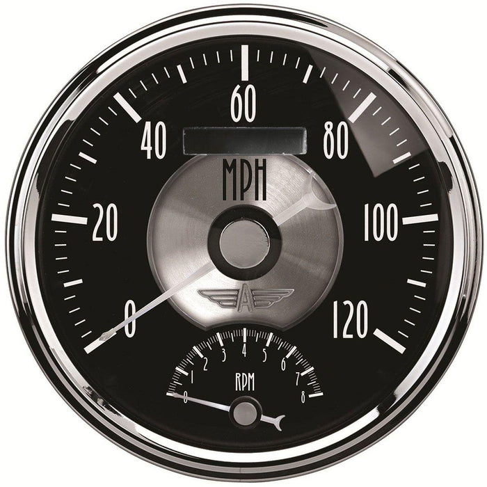 Autometer Prestiege Series - Black Diamond Speedo & Tacho Combo (AU2091)