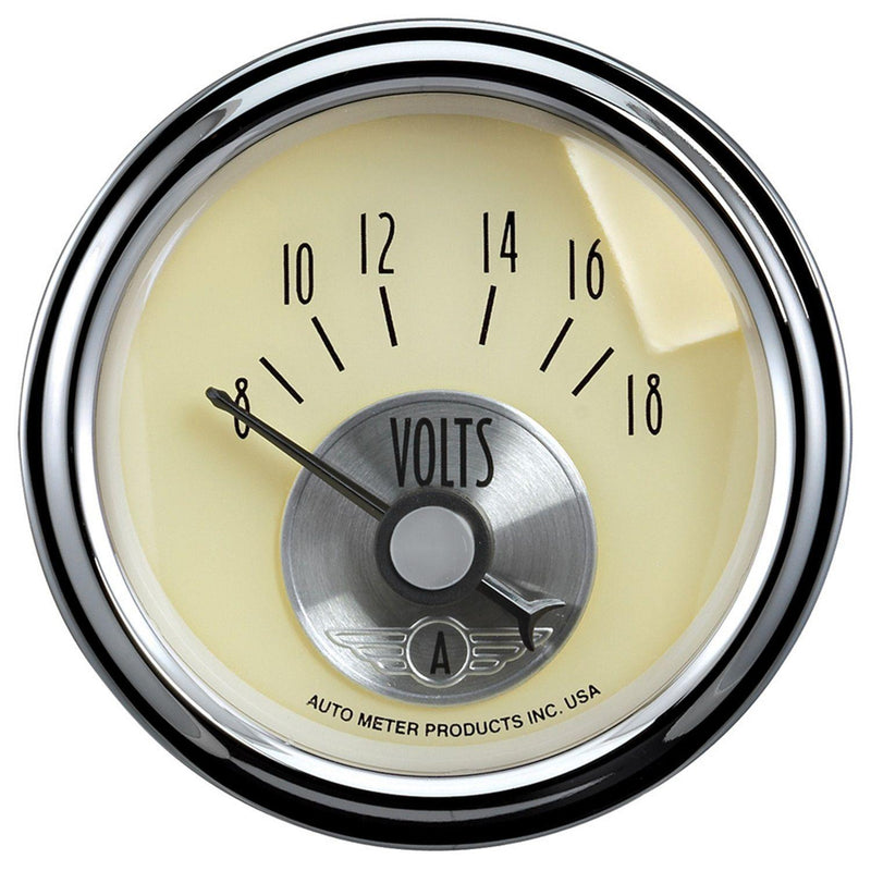 Autometer Antique Ivory Voltmeter (AU2092) AU2092