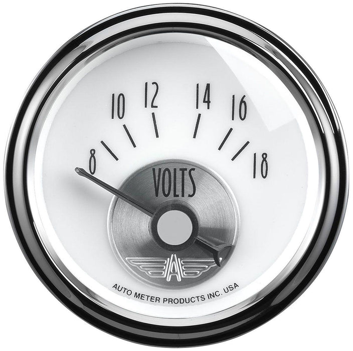 Autometer Prestige Series- Pearl Voltmeter Gauge (AU2094)