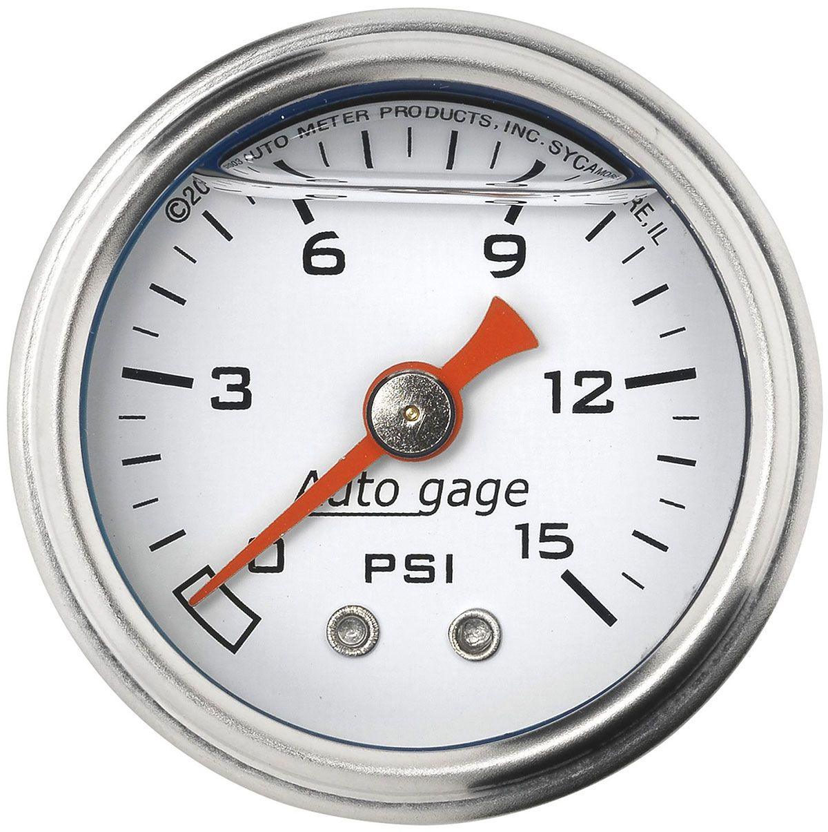 Autometer Auto gage Series Fuel Pressure Gauge (AU2175) AU2175