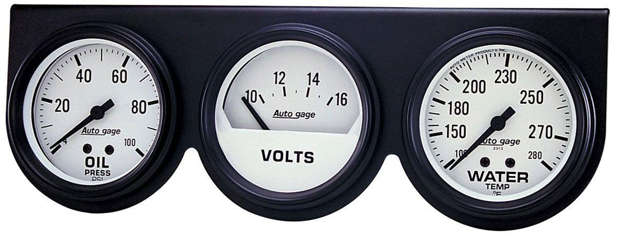 Autometer Auto gage Three-Gauge Console (AU2328)