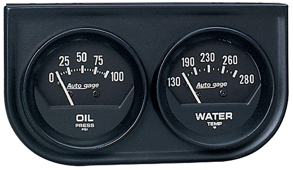 Autometer Auto gage Two-Gauge Console (AU2345)