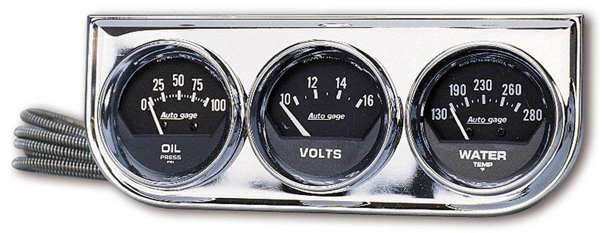 AutoMeter Auto gage Three-Gauge Console (AU2349) AU2349