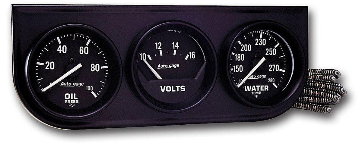 AutoMeter Auto gage Three-Gauge Console (AU2397) AU2397