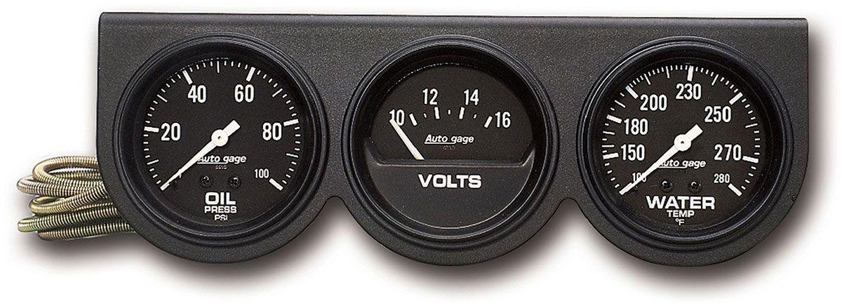 AutoMeter Auto gage Three-Gauge Console (AU2398) AU2398