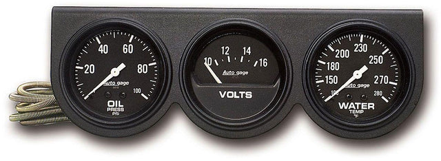 AutoMeter Auto gage Three-Gauge Console (AU2398) AU2398