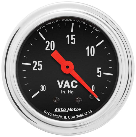 AutoMeter Traditional Chrome Series Vacuum Gauge (AU2484) AU2484