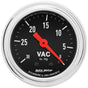 AutoMeter Traditional Chrome Series Vacuum Gauge (AU2484) AU2484