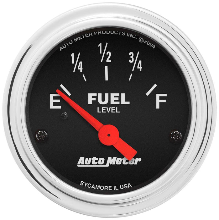 Autometer Traditional Chrome Series Fuel Level Gauge (AU2516)