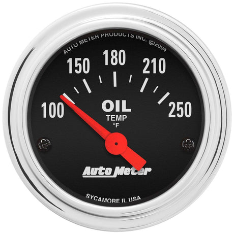 AutoMeter Traditional Chrome Series Oil Temperature Gauge (AU2542) AU2542