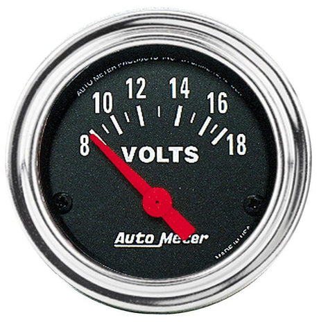 Autometer Traditional Chrome Series Voltmeter Gauge (AU2592) AU2592
