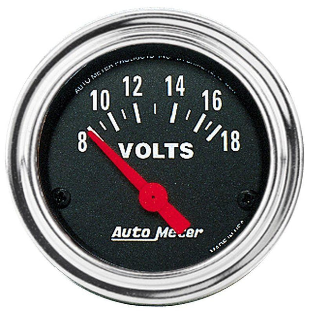Autometer Traditional Chrome Series Voltmeter Gauge (AU2592) AU2592