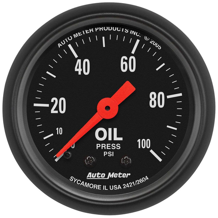 Autometer Z-Series Oil Pressure Gauge (AU2604)