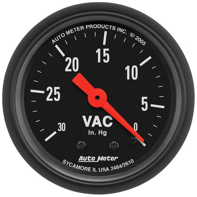 AutoMeter Z-Series Vacuum Gauge (AU2610) AU2610