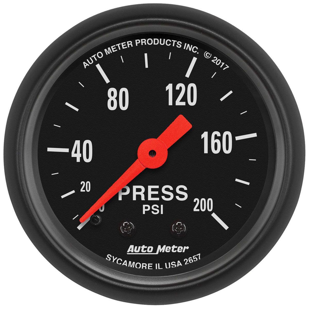 AutoMeter Z-Series Pressure Gauge (AU2657) AU2657