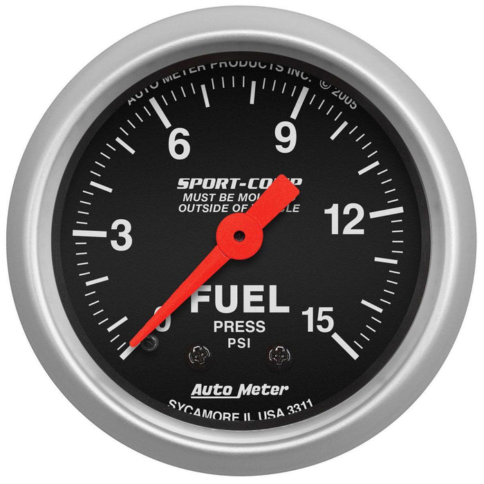 Autometer Sport-Comp Series Fuel Pressure Gauge (AU3311)