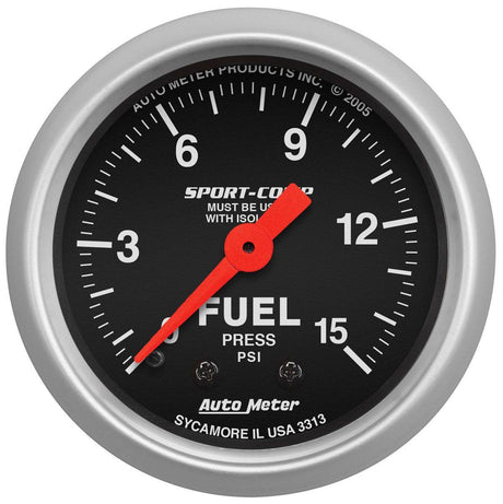 AutoMeter Sport-Comp Series Fuel Pressure Gauge (AU3313) AU3313