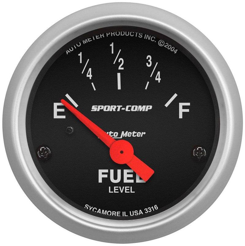 Autometer Sport-Comp Series Fuel Level Gauge (AU3316) AU3316