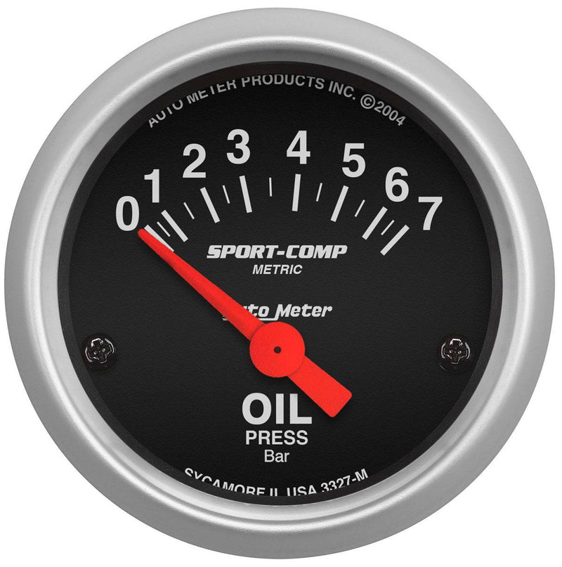 Autometer Sport-Comp Series Oil Pressure Gauge (AU3327-M) AU3327-M