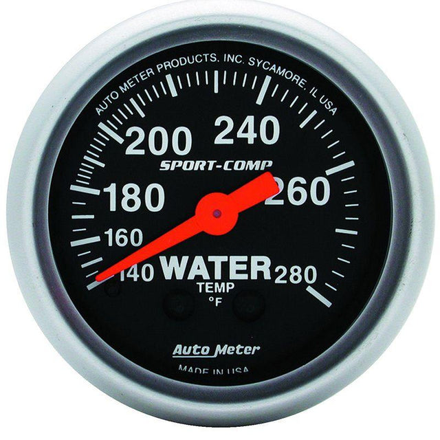 AutoMeter Sport-Comp Series Water Temperature Gauge (AU3331) AU3331