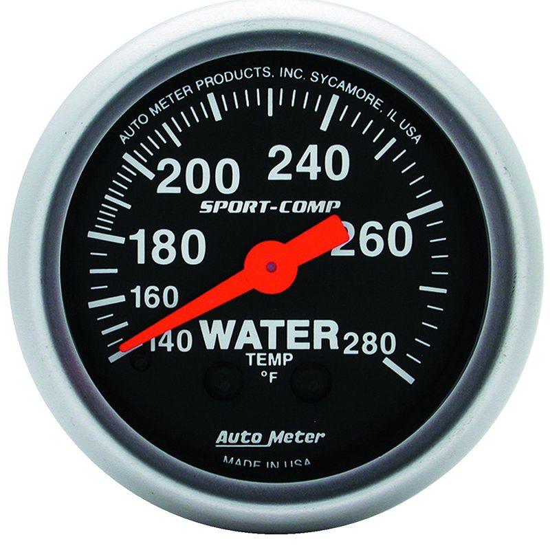 Autometer Sport-Comp Series Water Temperature Gauge (AU3331) AU3331