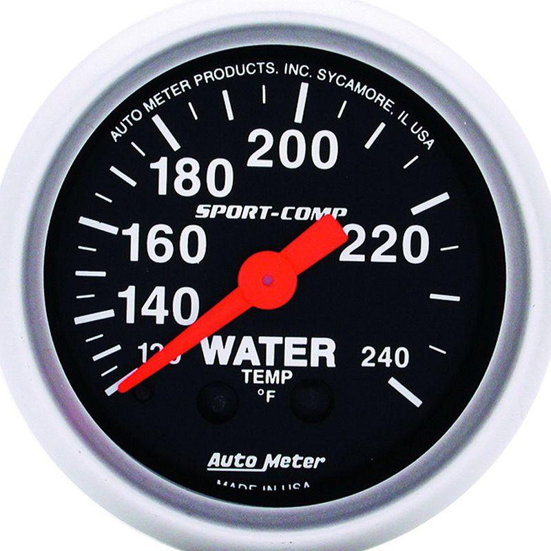AutoMeter Sport-Comp Series Water Temperature Gauge (AU3332) AU3332