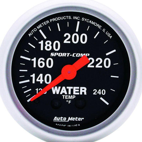 AutoMeter Sport-Comp Series Water Temperature Gauge (AU3332) AU3332